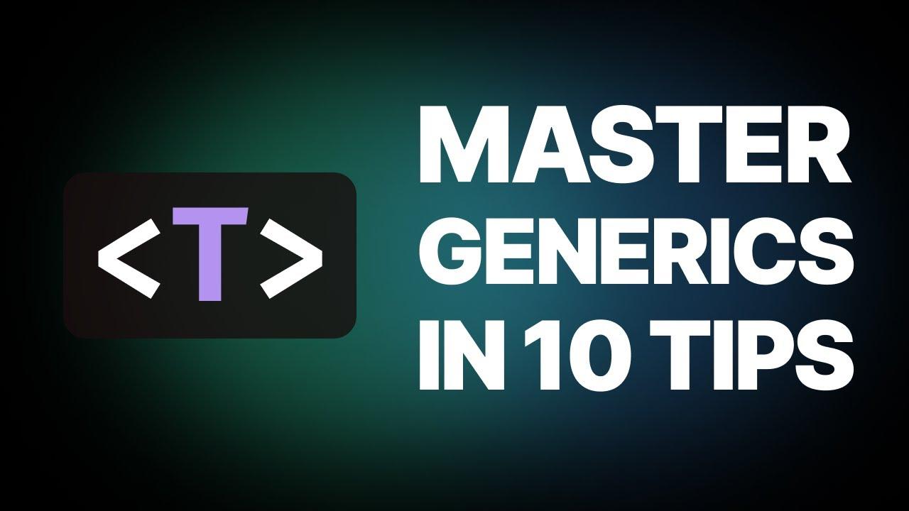 Master Type Script Generics